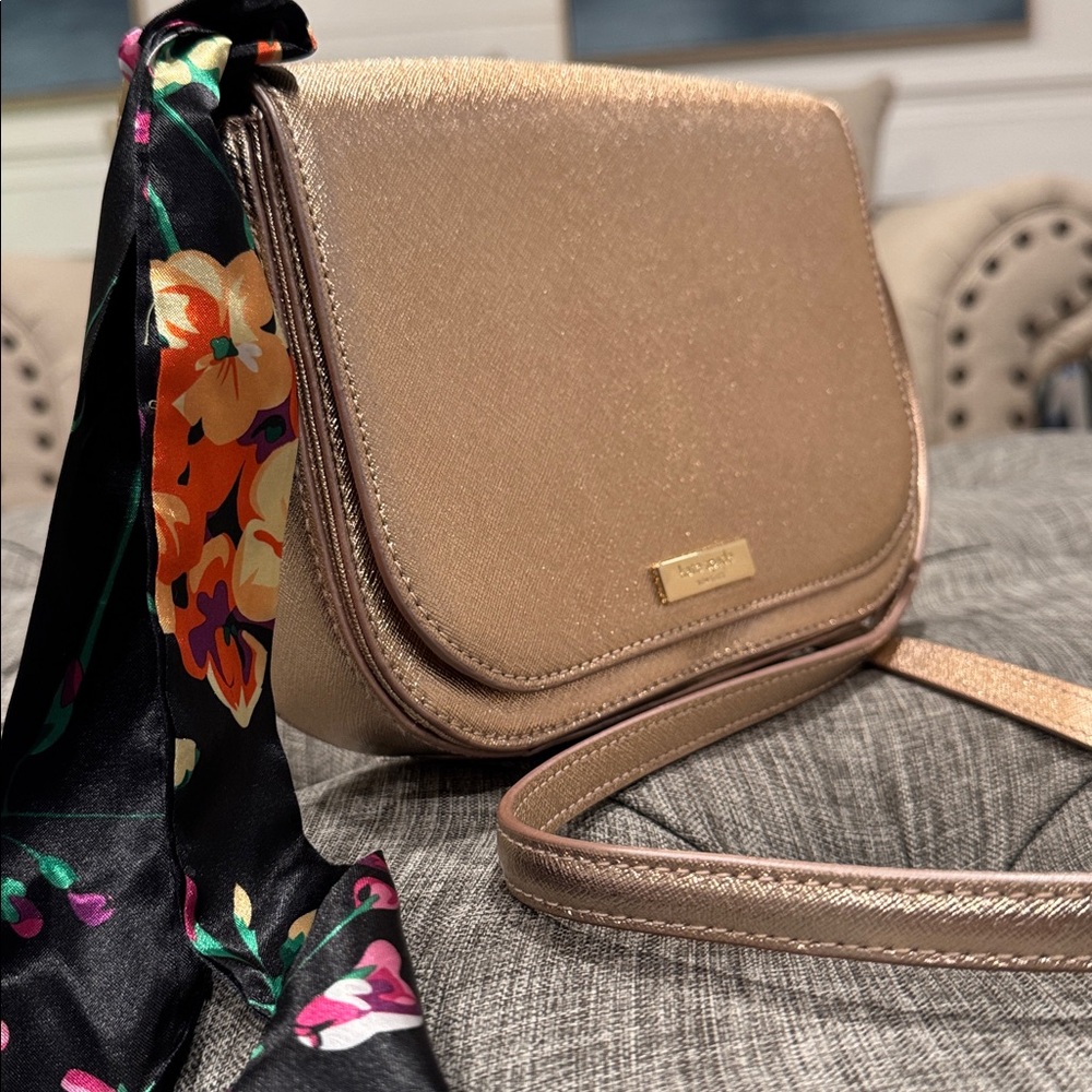 Kate Spade Bag Laurel Way Rose Gold Crossbody - Picture 3 of 17